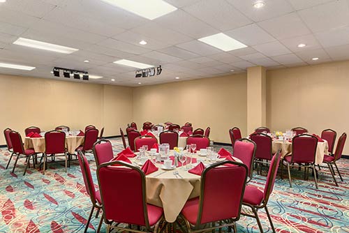 A large event room at the Days Inn Stephenville near the Stephenville Plaza